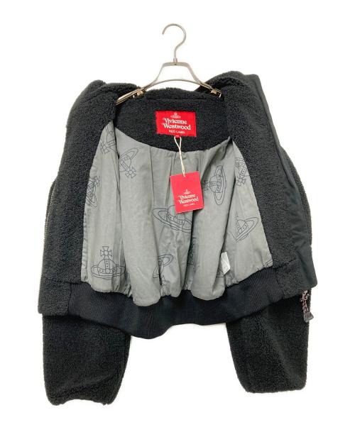 Vivienne Westwood RED LABEL（ヴィヴィアンウエストウッドレッドレーベル）Vivienne Westwood RED LABEL (ヴィヴィアンウエストウッドレッドレーベル) ボアジャケット ブラック サイズ:00 未使用品の古着・服飾アイテム