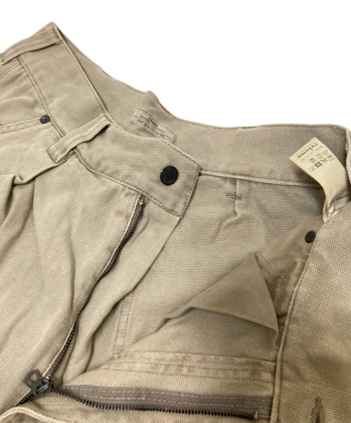 JOURNAL STANDARD relume（ジャーナルスタンダード レリューム）JOURNAL STANDARD relume (ジャーナルスタンダード レリューム) フェードダック ダブルニーパンツ ベージュ サイズ:Mの古着・服飾アイテム