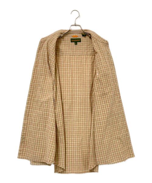 Timberland（ティンバーランド）Timberland (ティンバーランド) チェックシャツ ベージュ サイズ:Lの古着・服飾アイテム