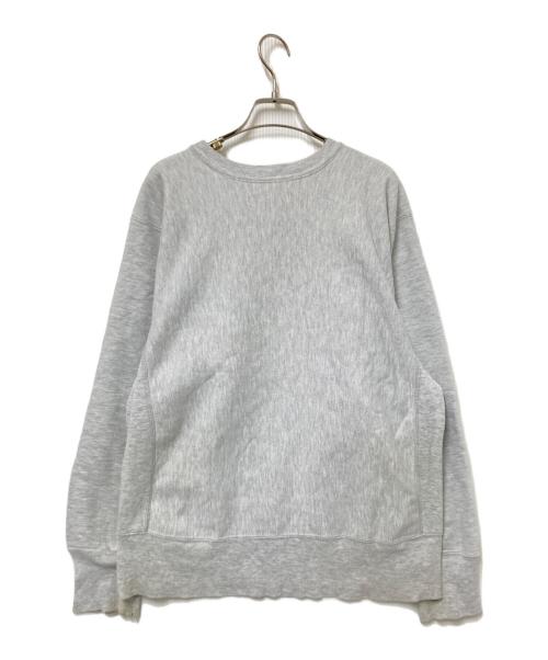 Champion（チャンピオン）Champion (チャンピオン) 80‘Sカレッジプリントクルーネックスウェット グレー×ブルー サイズ:Lの古着・服飾アイテム