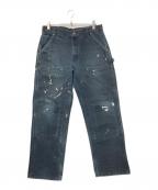 CarHarttカーハート）の古着「ダブルニーペインターパンツ」｜ブラック