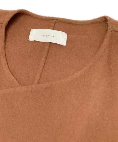 KAGURE（カグレ）KAGURE (カグレ) ウールガウンコート ブラウン サイズ:Fの古着・服飾アイテム