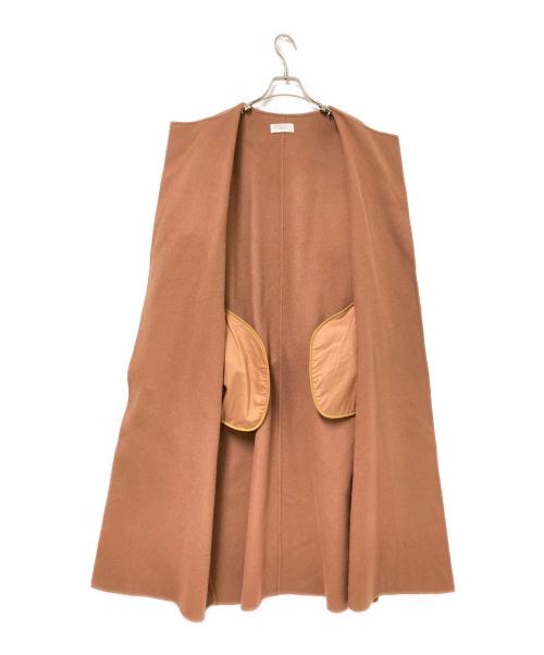 KAGURE（カグレ）KAGURE (カグレ) ウールガウンコート ブラウン サイズ:Fの古着・服飾アイテム