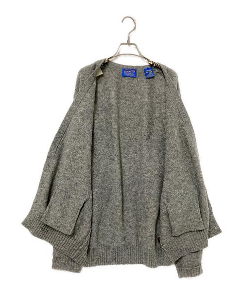 PENDLETON（ペンドルトン）PENDLETON (ペンドルトン) 90‘Sシェットランドウールカーディガン グレー サイズ:Lの古着・服飾アイテム