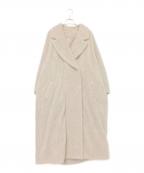 Snidelスナイデル）の古着「シャギーコクーンコート ロングコート」｜ベージュ