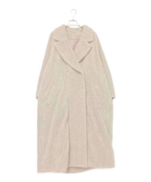 Snidel（スナイデル）Snidel (スナイデル) シャギーコクーンコート ロングコート ベージュ サイズ:1の古着・服飾アイテム