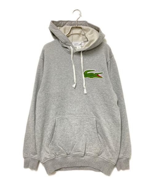 LACOSTE（ラコステ）LACOSTE (ラコステ) COMME des GARCONS SHIRT (コムデギャルソンシャツ) コラボパーカー グレー サイズ:XLの古着・服飾アイテム