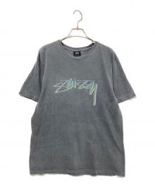 stussy（ステューシー）の古着「ロゴプリントTシャツ」｜グレー