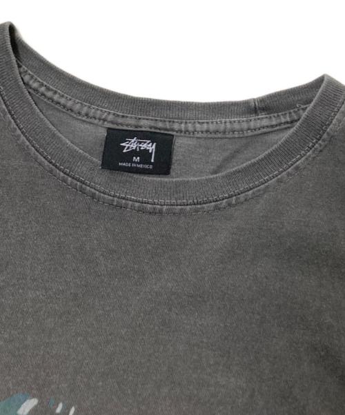 stussy（ステューシー）stussy (ステューシー) ロゴプリントTシャツ グレー サイズ:Mの古着・服飾アイテム