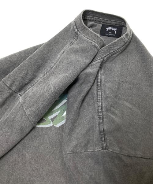 stussy（ステューシー）stussy (ステューシー) ロゴプリントTシャツ グレー サイズ:Mの古着・服飾アイテム