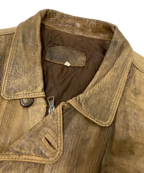 ARBERT（アルバート）ARBERT (アルバート) レザージャケット ブラウン サイズ:Sの古着・服飾アイテム