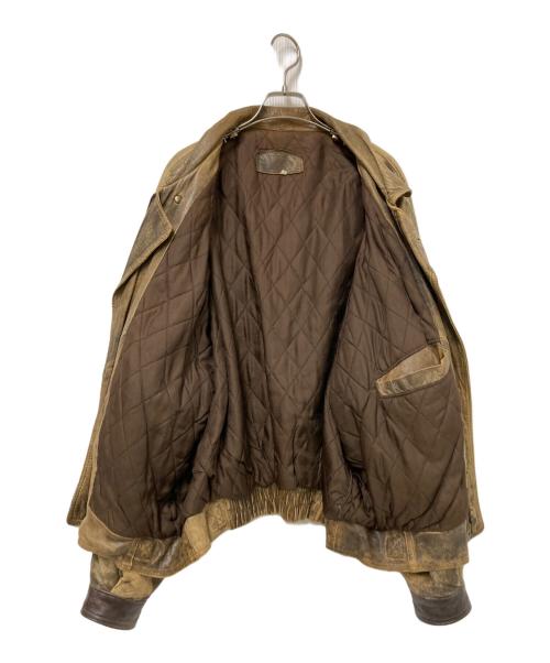 ARBERT（アルバート）ARBERT (アルバート) レザージャケット ブラウン サイズ:Sの古着・服飾アイテム