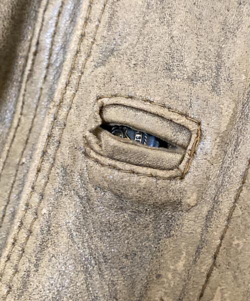 ARBERT（アルバート）ARBERT (アルバート) レザージャケット ブラウン サイズ:Sの古着・服飾アイテム