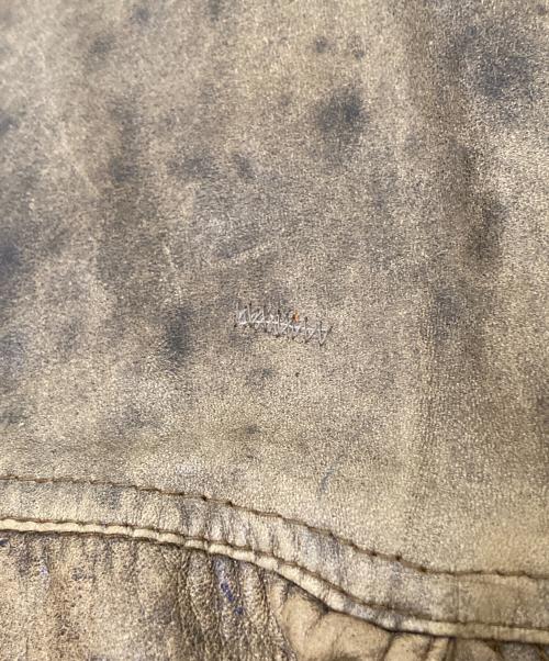 ARBERT（アルバート）ARBERT (アルバート) レザージャケット ブラウン サイズ:Sの古着・服飾アイテム