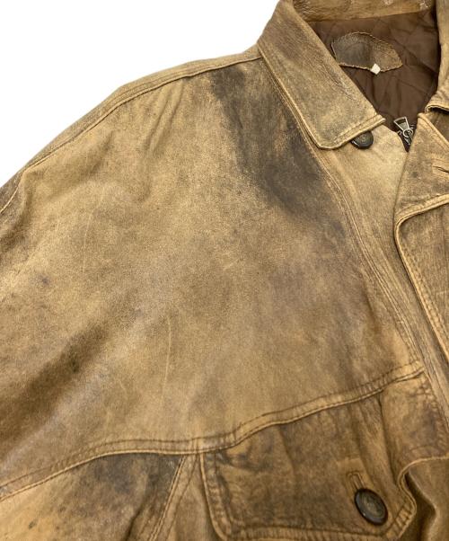 ARBERT（アルバート）ARBERT (アルバート) レザージャケット ブラウン サイズ:Sの古着・服飾アイテム