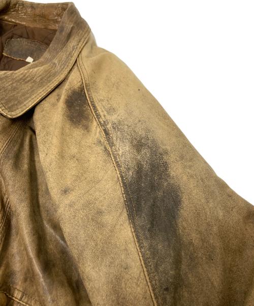 ARBERT（アルバート）ARBERT (アルバート) レザージャケット ブラウン サイズ:Sの古着・服飾アイテム