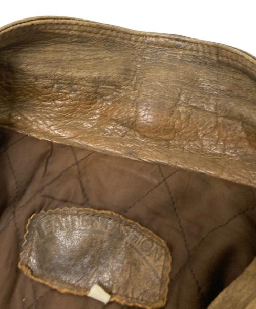 ARBERT（アルバート）ARBERT (アルバート) レザージャケット ブラウン サイズ:Sの古着・服飾アイテム