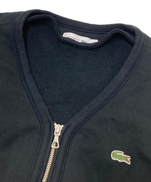 LACOSTE（ラコステ）LACOSTE (ラコステ) スウェットカーディガン ブラック サイズ:US:Mの古着・服飾アイテム