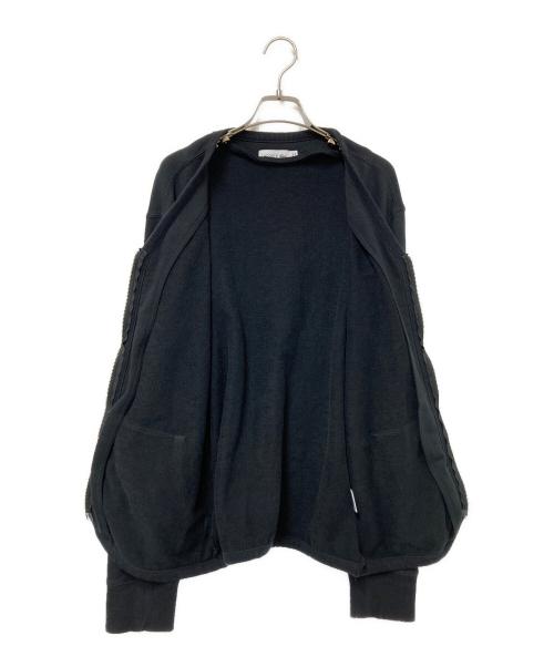 LACOSTE（ラコステ）LACOSTE (ラコステ) スウェットカーディガン ブラック サイズ:US:Mの古着・服飾アイテム