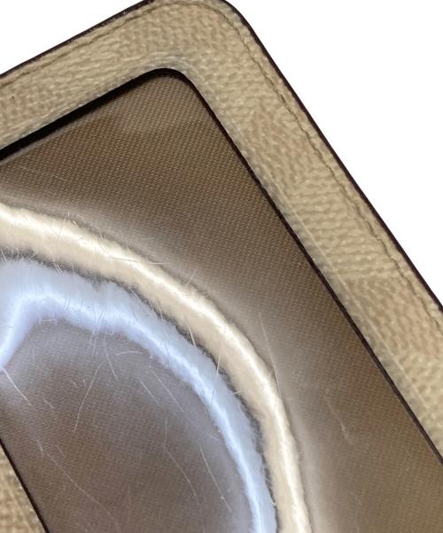 COACH（コーチ）COACH (コーチ) ジップ カード ケース・シグネチャー キャンバス ベージュ サイズ:下記参照の古着・服飾アイテム