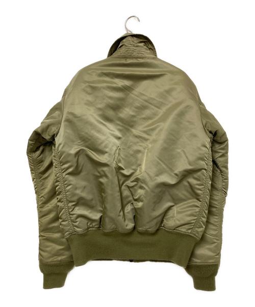 ALPHA（アルファ）ALPHA (アルファ) フライトジャケット オリーブ サイズ:Lの古着・服飾アイテム