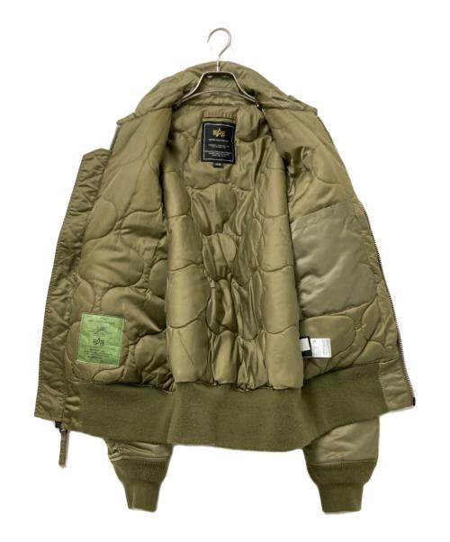 ALPHA（アルファ）ALPHA (アルファ) フライトジャケット オリーブ サイズ:Lの古着・服飾アイテム