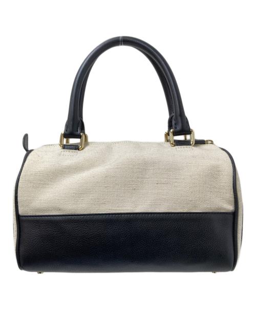 MORABITO（モラビト）MORABITO (モラビト) バレルハンドバッグ ベージュ×ブラック サイズ:下記参照の古着・服飾アイテム