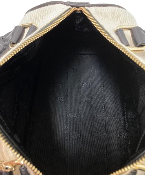 MORABITO（モラビト）MORABITO (モラビト) バレルハンドバッグ ベージュ×ブラック サイズ:下記参照の古着・服飾アイテム