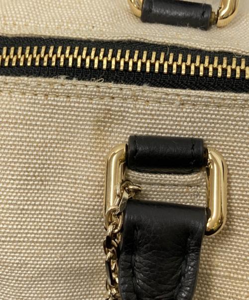 MORABITO（モラビト）MORABITO (モラビト) バレルハンドバッグ ベージュ×ブラック サイズ:下記参照の古着・服飾アイテム