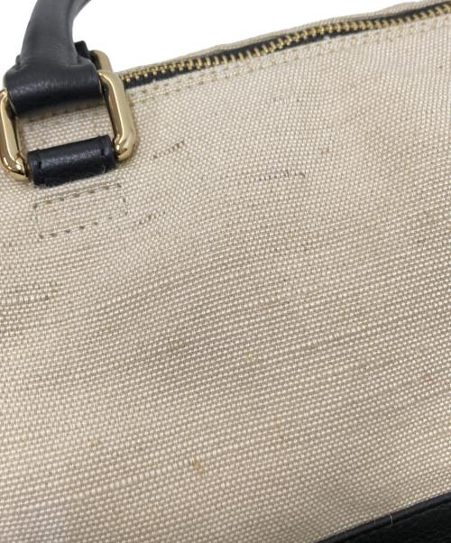 MORABITO（モラビト）MORABITO (モラビト) バレルハンドバッグ ベージュ×ブラック サイズ:下記参照の古着・服飾アイテム