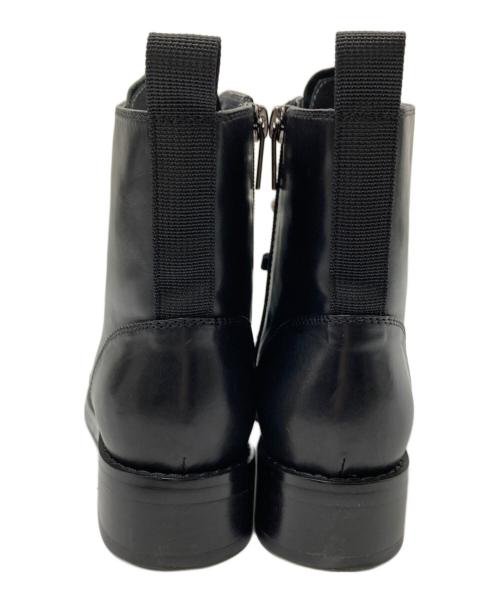 STACCATO（スタッカート）STACCATO (スタッカート) パールボタンレースアップブーツ ブラック サイズ:22.5㎝の古着・服飾アイテム