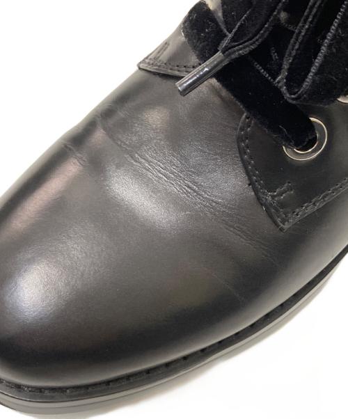 STACCATO（スタッカート）STACCATO (スタッカート) パールボタンレースアップブーツ ブラック サイズ:22.5㎝の古着・服飾アイテム