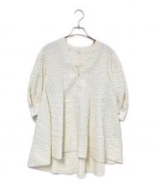 CADUNE（カデュネ）の古着「ジャガードブラウス」｜ホワイト
