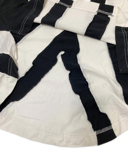 Y-3（ワイスリー）Y-3 (ワイスリー) ラグランカットソー ホワイト×ブラック サイズ:Mの古着・服飾アイテム