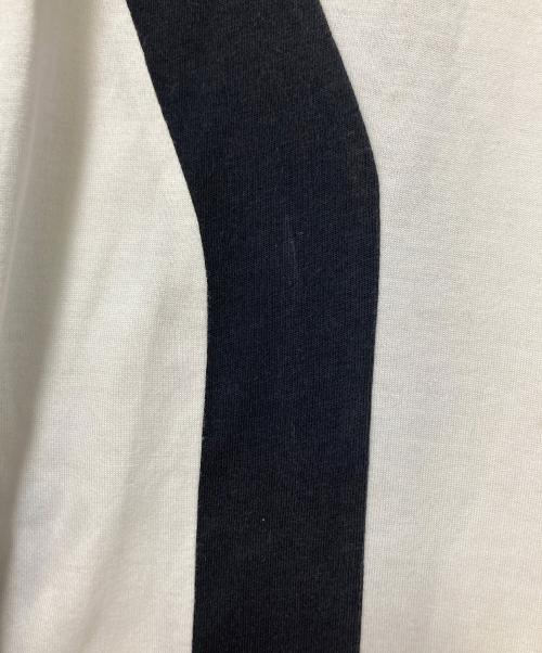 Y-3（ワイスリー）Y-3 (ワイスリー) ラグランカットソー ホワイト×ブラック サイズ:Mの古着・服飾アイテム