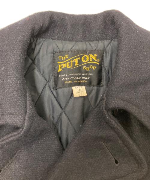 the put on shop（ザ プット オン ショップ）the put on shop (ザ プット オン ショップ) Pコート ネイビー サイズ:16の古着・服飾アイテム