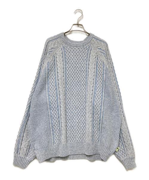 BEAMS（ビームス）BEAMS (ビームス) SSZ (エスエスズィー) 別注クルーネックニット ブルー サイズ:Mの古着・服飾アイテム