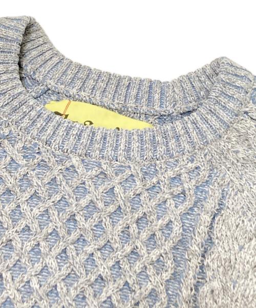 BEAMS（ビームス）BEAMS (ビームス) SSZ (エスエスズィー) 別注クルーネックニット ブルー サイズ:Mの古着・服飾アイテム