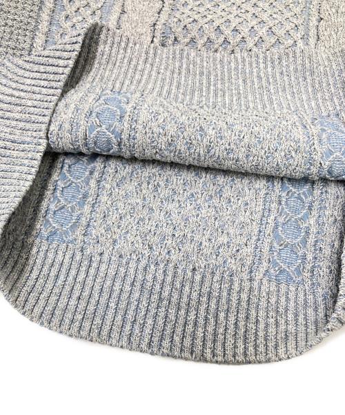 BEAMS（ビームス）BEAMS (ビームス) SSZ (エスエスズィー) 別注クルーネックニット ブルー サイズ:Mの古着・服飾アイテム