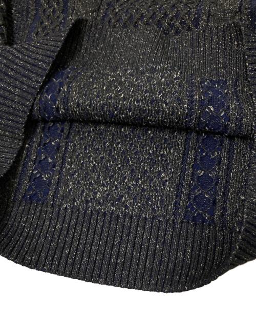 BEAMS（ビームス）BEAMS (ビームス) SSZ (エスエスズィー) 別注クルーネックニット ネイビー サイズ:Mの古着・服飾アイテム