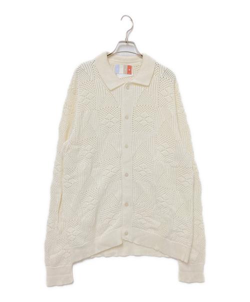 KITH（キス）KITH (キス) ニットシャツ ホワイト サイズ:XLの古着・服飾アイテム