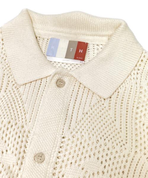 KITH（キス）KITH (キス) ニットシャツ ホワイト サイズ:XLの古着・服飾アイテム