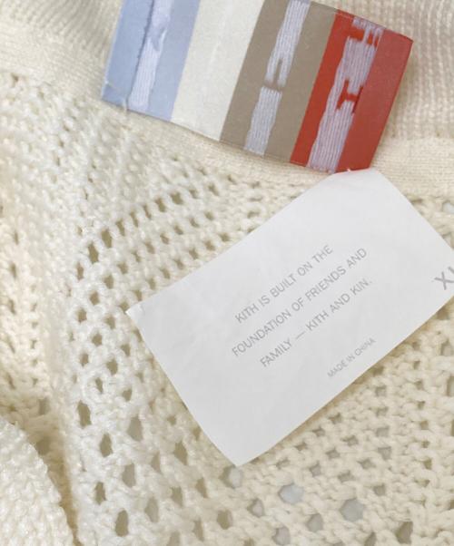 KITH（キス）KITH (キス) ニットシャツ ホワイト サイズ:XLの古着・服飾アイテム