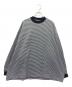 is-ness（イズネス）の古着「BALLOON STRIPES LONG SLEEVE T SHIRT」｜ブラック×ホワイト