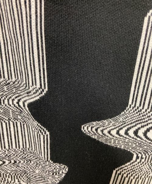 HUF（ハフ）HUF (ハフ) AVALON CARDIGAN ブラック×ホワイト サイズ:Lの古着・服飾アイテム