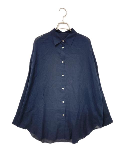 Spick and Span（スピック＆スパン）Spick and Span (スピック＆スパン) シアーカシュクールシャツ ネイビー サイズ:下記参照の古着・服飾アイテム