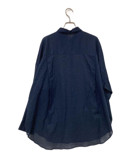 Spick and Span（スピック＆スパン）Spick and Span (スピック＆スパン) シアーカシュクールシャツ ネイビー サイズ:下記参照の古着・服飾アイテム