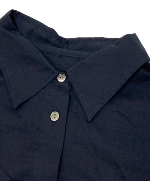 Spick and Span（スピック＆スパン）Spick and Span (スピック＆スパン) シアーカシュクールシャツ ネイビー サイズ:下記参照の古着・服飾アイテム