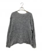 Spick and Spanスピックアンドスパン）の古着「ルーズモヘヤMIXボートネックニット」｜グレー