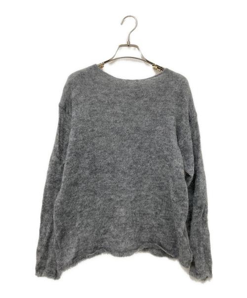 Spick and Span（スピック＆スパン）Spick and Span (スピックアンドスパン) ルーズモヘヤMIXボートネックニット グレー サイズ:下記参照の古着・服飾アイテム